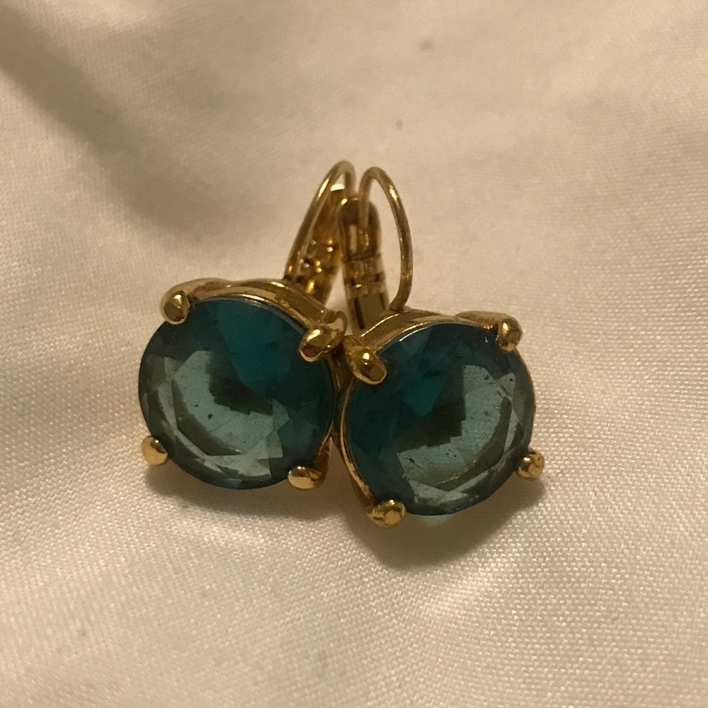 Aquamarine Blue Dangling Kate Spade Earrings